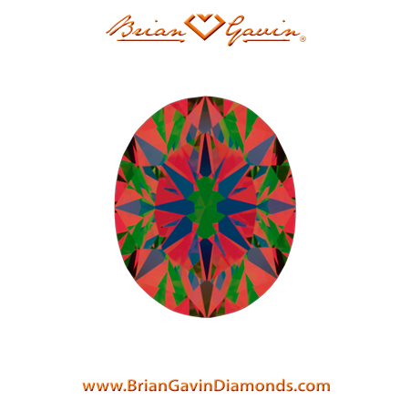 1.05 L SI1 Brian Gavin Signature Oval aset