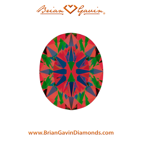 1.02 F SI2 Brian Gavin Signature Oval aset