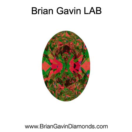 1.1 D VVS1 Premium Lab Oval aset