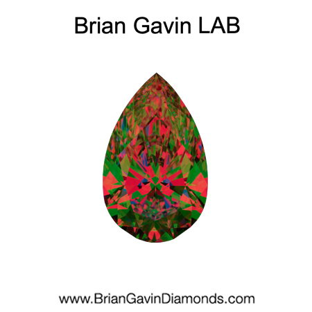 3.21 D VVS1 Premium Lab Pear Shape aset