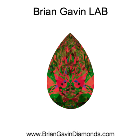 2.72 D VVS2 Brian Gavin Premium Lab Pear aset