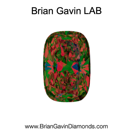 3.02 D VVS2 BG Premium Lab Elongated Cushion aset