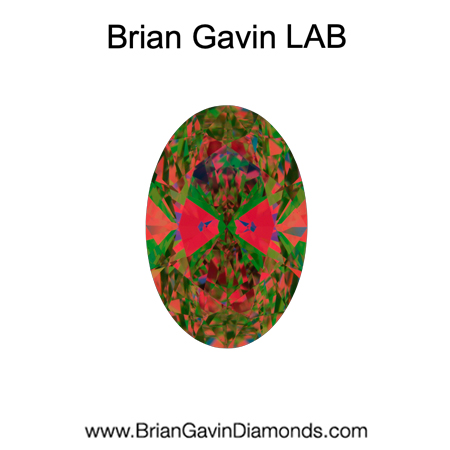 3.55 E VS2 Brian Gavin Premium Lab Oval aset