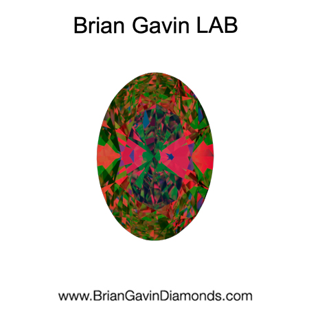1.52 D VVS2 Brian Gavin Premium Lab Oval aset