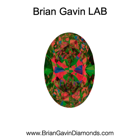 2.03 E VS1 Brian Gavin Premium Lab Oval aset
