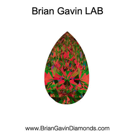 1.61 D VVS1 Brian Gavin Premium Lab Pear aset
