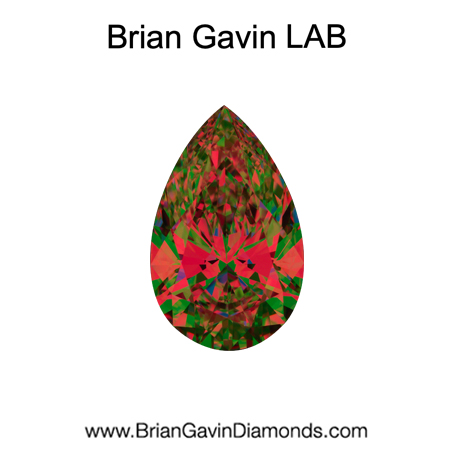 2.05 D VVS1 Brian Gavin Premium Lab Pear aset