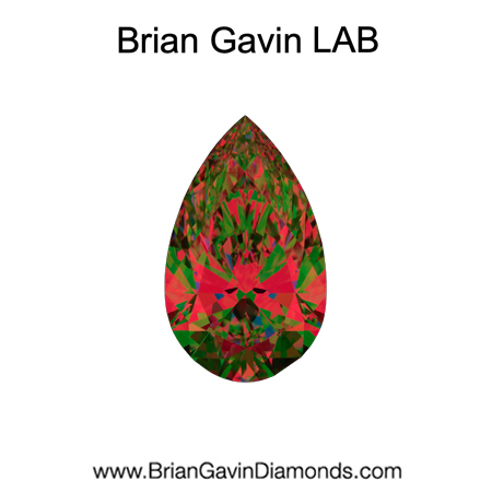 1.5 D VVS2 Brian Gavin Premium Lab Pear aset