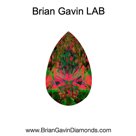 1.76 D VVS2 Brian Gavin Premium Lab Pear aset