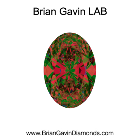 1.51 D VVS1 Brian Gavin Premium Lab Oval aset