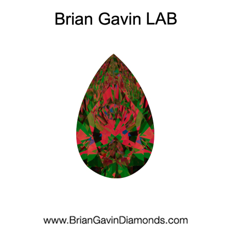 3.01 D VVS2 Brian Gavin Premium Lab Pear aset