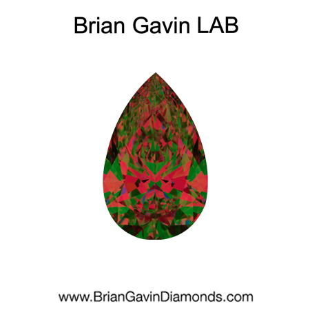 1.63 D VVS1 Brian Gavin Premium Lab Pear aset
