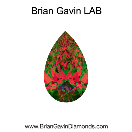 1.5 D VVS2 Brian Gavin Premium Lab Pear aset