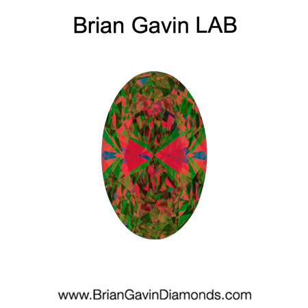 3.53 E VVS2 Brian Gavin Premium Lab Oval aset