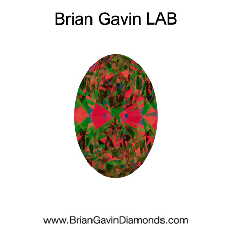 1.7 D VVS1 Premium Lab Oval aset