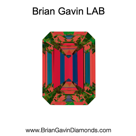 1.3 E VVS1 BG Premium Lab Emerald aset