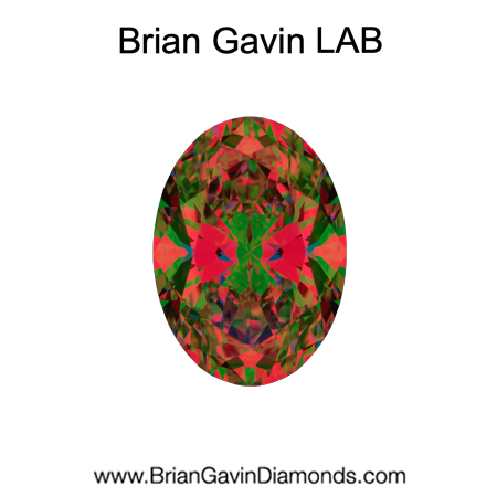 2.87 D VVS1 Brian Gavin Premium Lab Oval - Grown in the USA aset