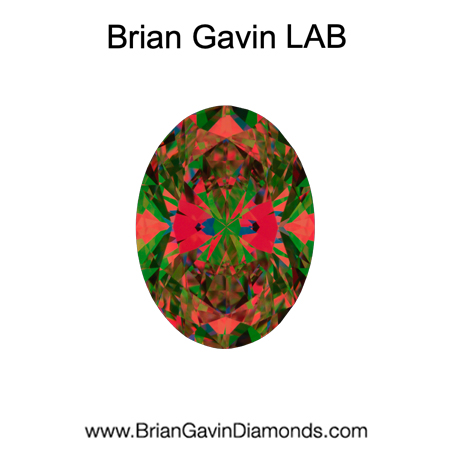 3.05 E VVS2 Brian Gavin Premium Lab Oval - Grown in the USA aset