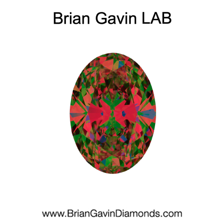 1.08 D VVS2 BG Premium Lab Oval aset