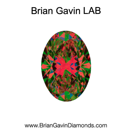 2.04 E VVS2 BG Premium Lab Grown Oval Diamond HPHT aset