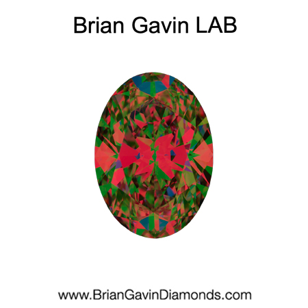 1.04 E VVS1 BG Premium Lab Oval aset