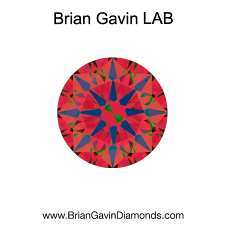 0.814 E VS1 Brian Gavin Premium Lab Grown Round Diamond aset