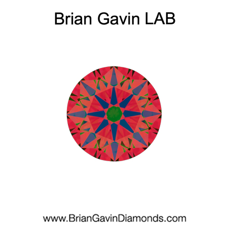0.575 E VVS2  Brian Gavin Premium Lab Grown Round Diamond aset