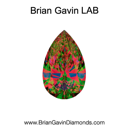 2.361 D VS1 Brian Gavin Premium Lab Grown Pear Diamond aset