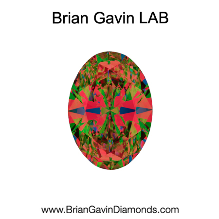 2.517 D VVS2 Brian Gavin Premium Lab Grown Oval Diamond aset