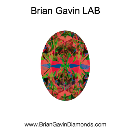 2.751 D VVS1 Brian Gavin Premium Lab Grown Oval Diamond aset