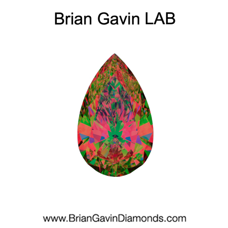 2.015 D VVS1 Brian Gavin Premium Lab Grown Pear Diamond aset