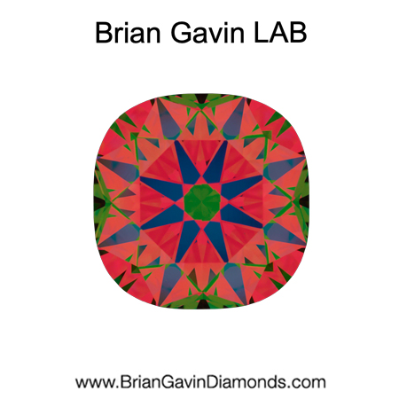 2.276 E VVS2 Brian Gavin Premium Lab Grown Cushion Diamond aset