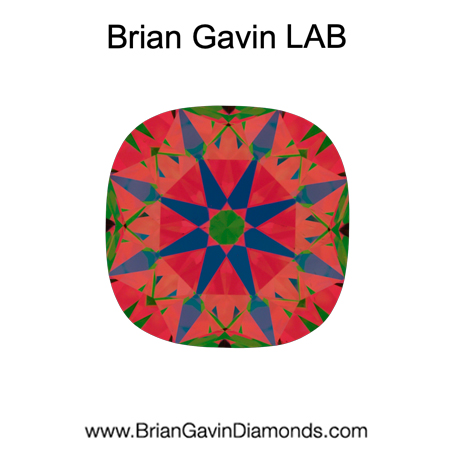 1.715 F VS1 Brian Gavin Premium Lab Grown Cushion Diamond aset