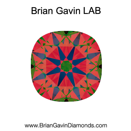 2.507 D VS1 Brian Gavin Premium Lab Grown Cushion Diamond aset
