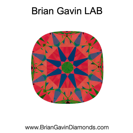 1.584 F VS1 Brian Gavin Premium Lab Grown Cushion Diamond aset
