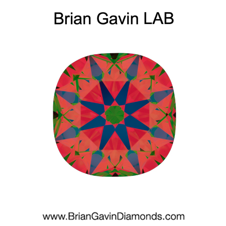 3.79 F VS1 Brian Gavin Premium Lab Grown Cushion Diamond aset