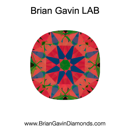 2.668 D VVS2 Brian Gavin Premium Lab Grown Cushion Diamond aset