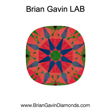 2.293 D VVS2 Brian Gavin Premium Lab Grown Cushion Diamond aset