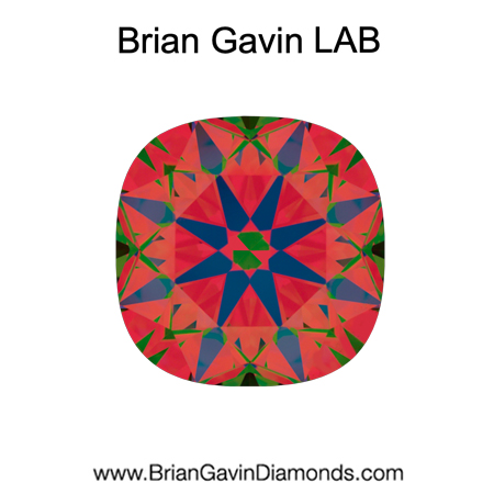 1.627 F SI1 Brian Gavin Premium Lab Grown Cushion Diamond aset