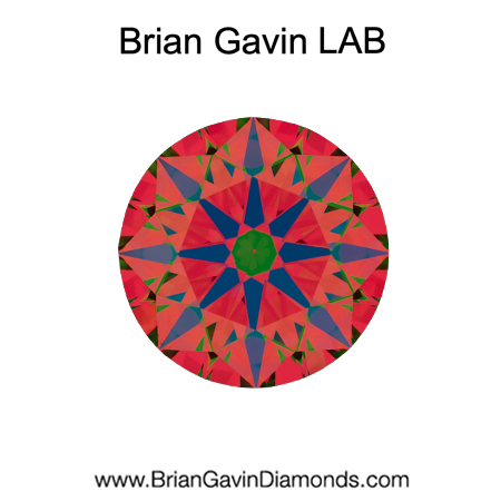 1.296 E VS2 Brian Gavin Premium Lab Grown Round Diamond aset