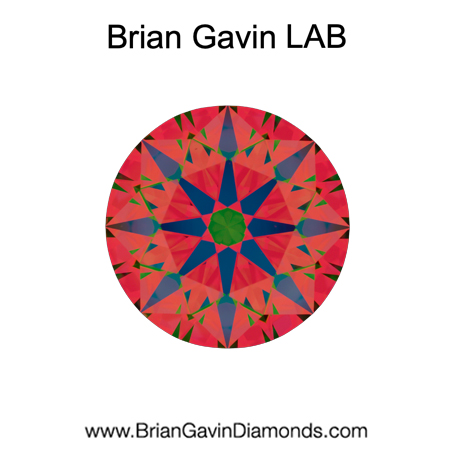 3.407 E VVS2 Brian Gavin Premium Lab Grown Round Diamond aset