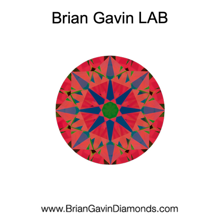 0.896 D VVS2 Brian Gavin Premium Lab Grown Round Diamond aset