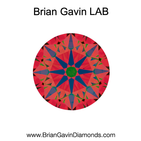 0.966 D SI1 Brian Gavin Premium Lab Grown Round Diamond aset