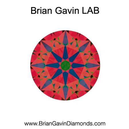 1.544 E VS2 Brian Gavin Premium Lab Grown Round Diamond aset