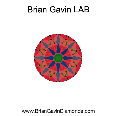 0.586 D VVS1 Brian Gavin Premium Lab Grown Round Diamond aset