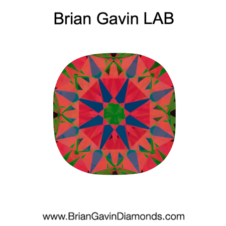 2.01 G VS2 Brian Gavin Premium Lab Grown Cushion Diamond aset