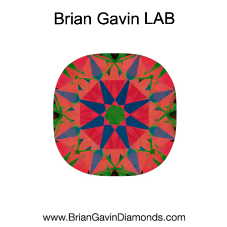 2.13 F VS1 Brian Gavin Premium Lab Grown Cushion Diamond aset