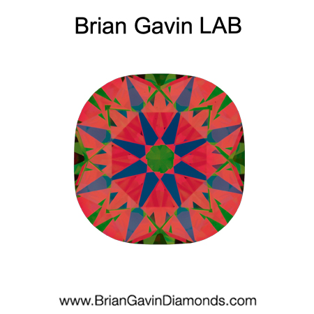 2.32 D VS1 Brian Gavin Premium Lab Grown Cushion Diamond aset