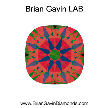 2.358 H VVS2 Brian Gavin Premium Lab Grown Cushion Diamond aset