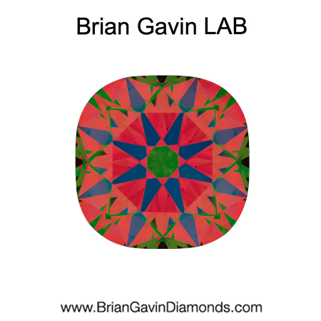 3.016 E VS1 Brian Gavin Premium Lab Grown Cushion Diamond aset